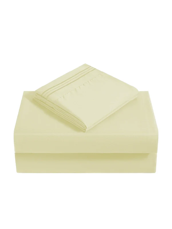 Ivory Bamboo Pillow Cases Sets - Hypoallergenic Soft Pillowcase for Bamboo - Image 3