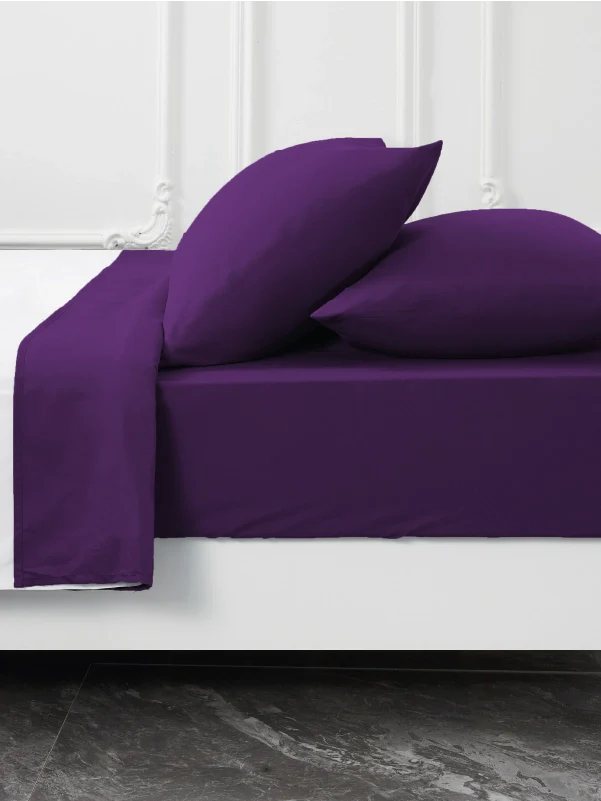 Purple Bamboo Pillow Cases Sets - Smooth & Durable Bamboo Pillowcase Set