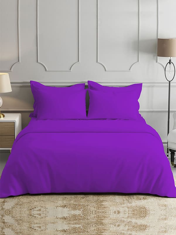 Violet Bamboo Bed Sheets - Cooling Comfort For Modern Bedrooms